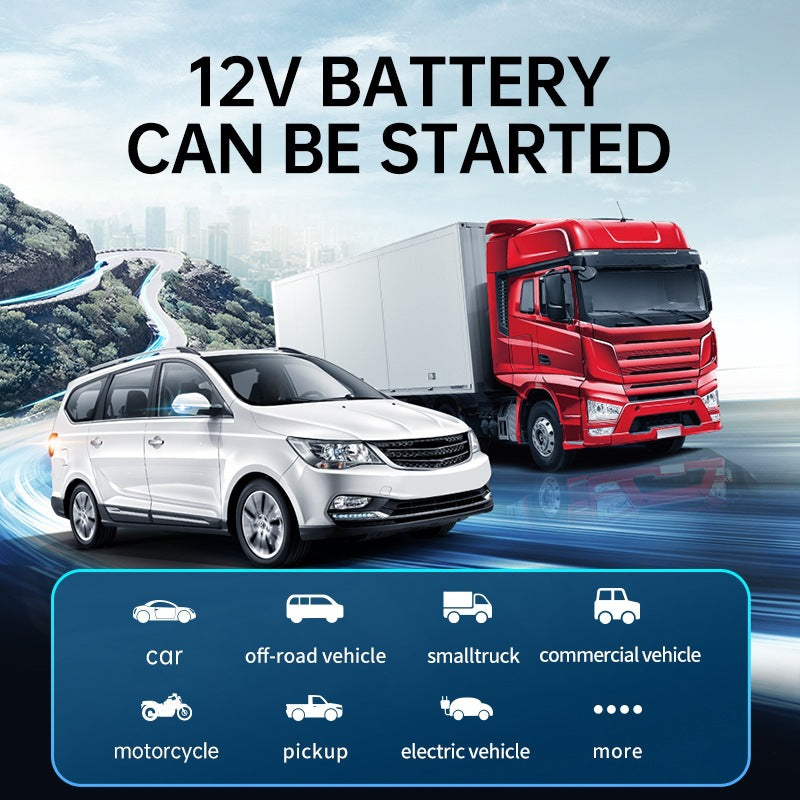 Car Emergency Jump Starter with Power Bank and Air Compressor